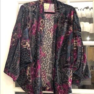 Velvet Anthropologie ‘Elevenses’ kimono
